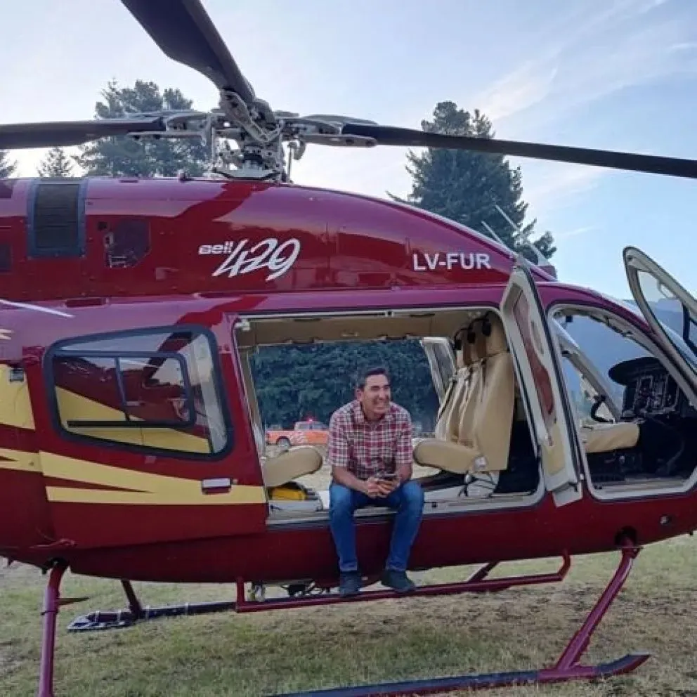 Alfonso Naish estuvo inmerso en una situación de extremo riesgo en los rescates por los incendios en El Bolsón.