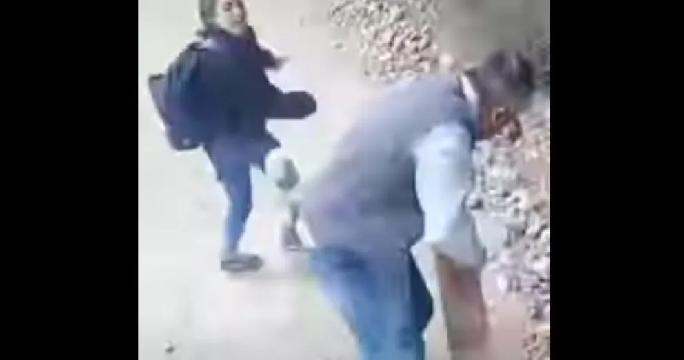 El momento de la agresión. 