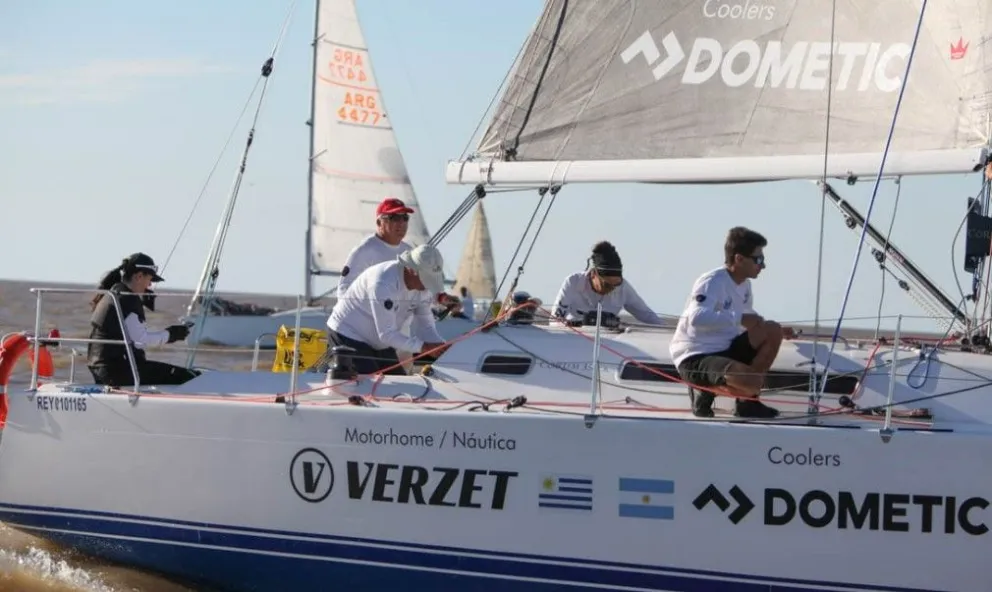 Durante una de las competencias. 