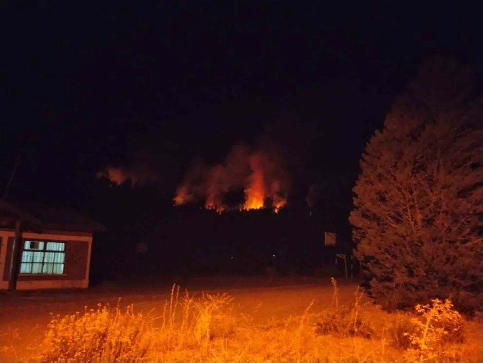 Nuevos incendios forestales en la región. Imagen gentileza Infochucao.