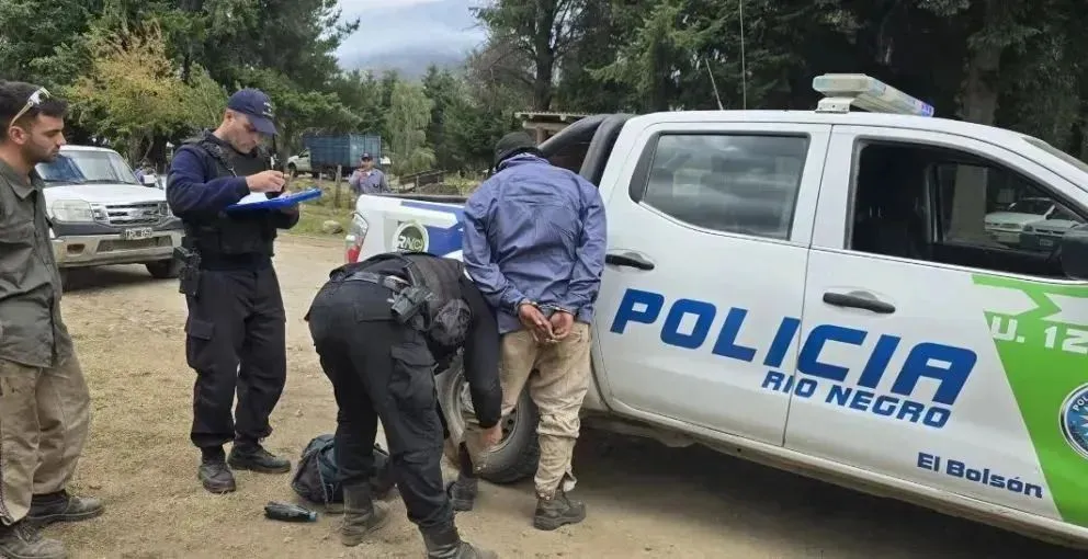 Heredia fue uno de los primeros detenidos por la causa de los incendios intencionales en la zona de El Bolsón (foto de archivo)