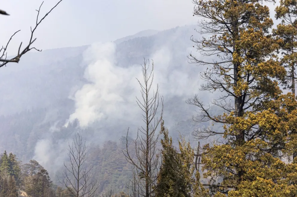 Zona Circuito Río Azul, con varios focos activos (foto Euge Neme)