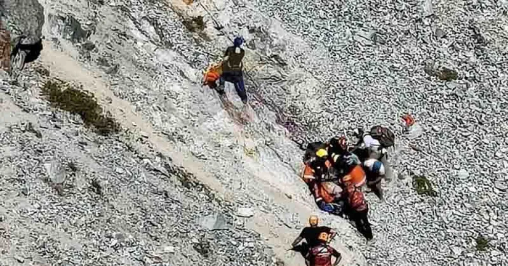 Se desplegó un amplio operativo articulado entre instituciones para el rescate.