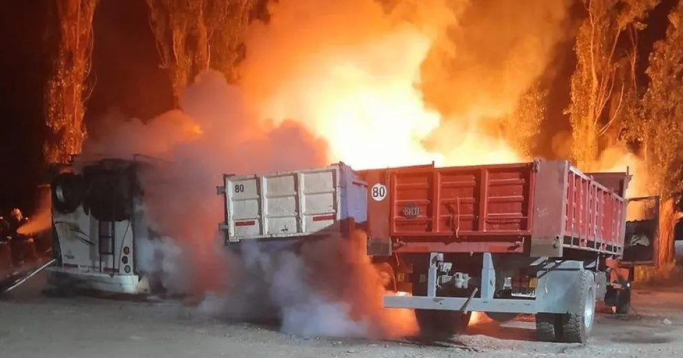 Atentado incendiario a la Estancia Amancay de Trevelin.