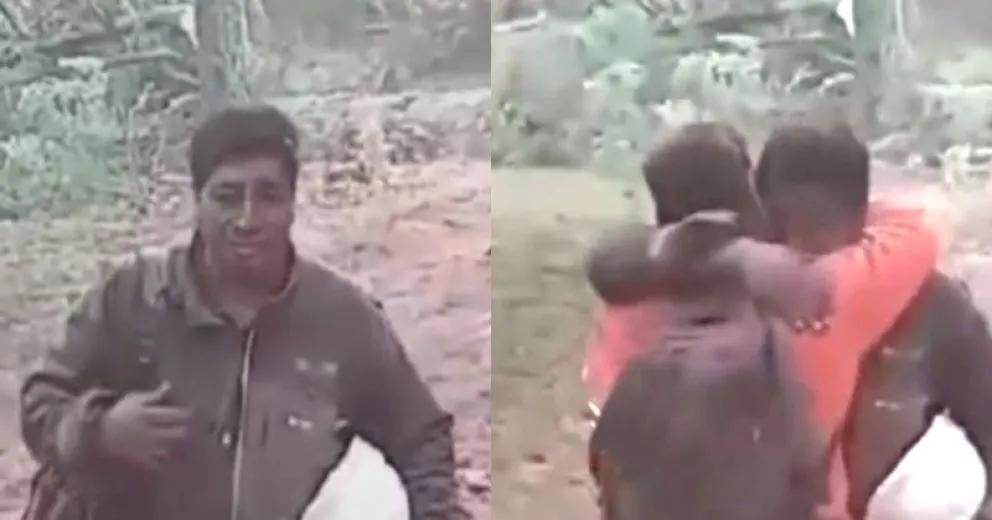 La sorpresa lo emocionó hasta las lágrimas.