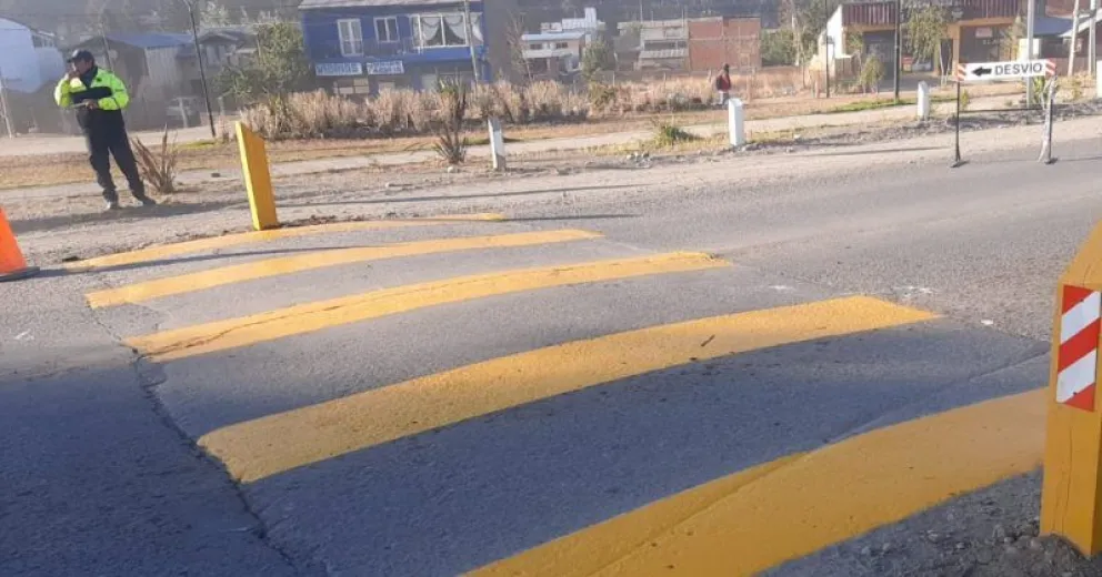 En este caso se pintaron las intersecciones de Beschtedt y Av Juan Herman, Beschtedt y Vice Almirante O´Connor; y Sobral y Onelli.