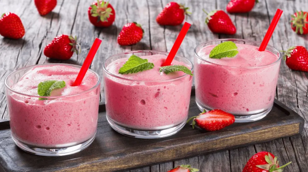 Mousse de frutillas en cuatro pasos.