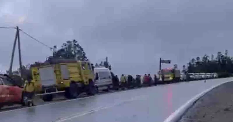 El operativo desplegado hoy domingo, desde muy temprano.