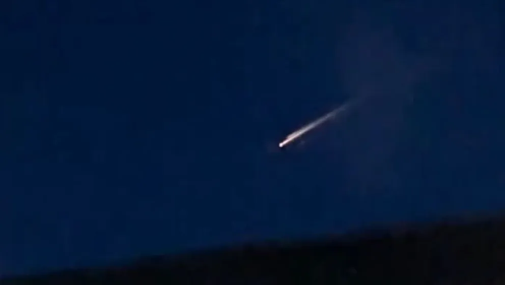 La misteriosa luz también fue vista desde El Bolsón.