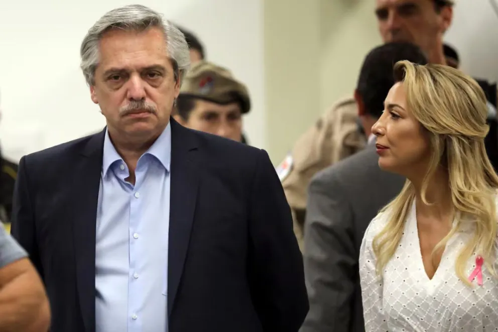 Alberto Fernández y Fabiola Yañez. 