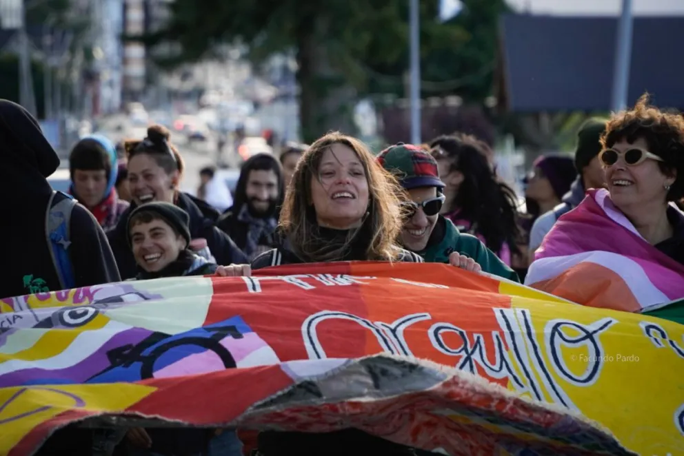 La actividad se realizó en la antesala de la gran marcha del 8M. (Fotos: Facundo Pardo)