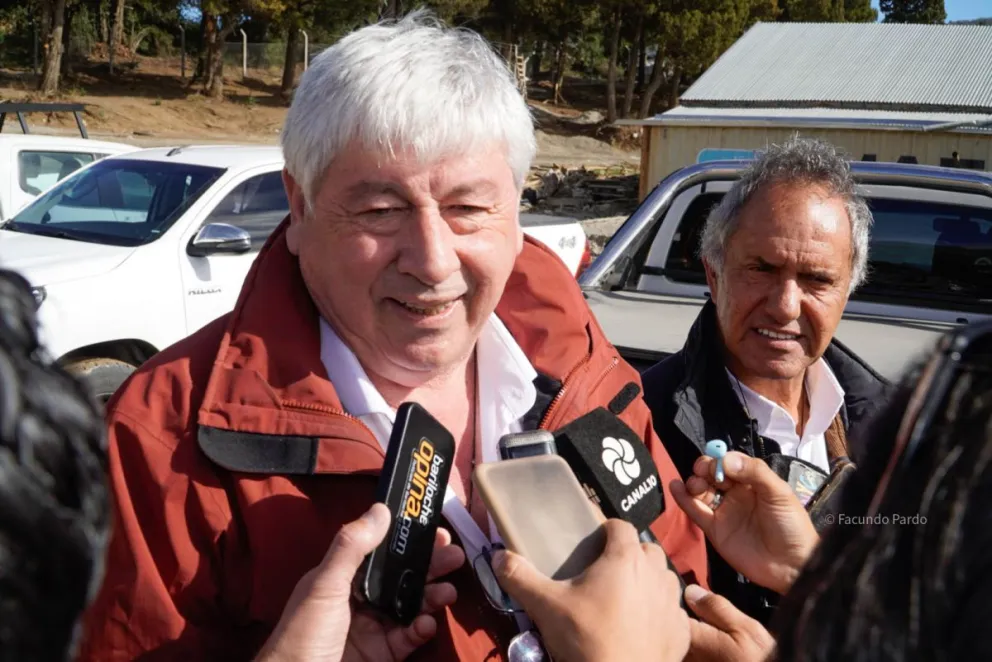 Cortés y Scioli durante la inauguración de la Planta de Hormigón (Foto: Facundo Pardo)