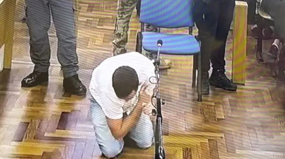 El barilochense explicando la cruel maniobra. (ElDoceTV)