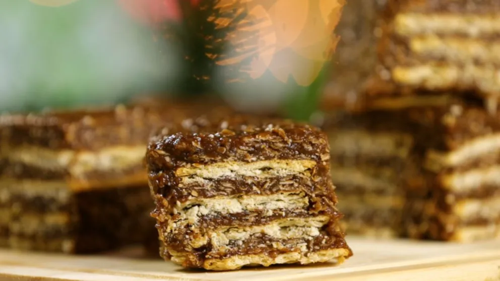 Turrón de avena para la merienda. 