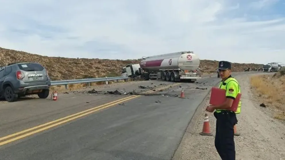 Vialidad Nacional informó sobre la reducción de calzada tras el fatal accidente. 