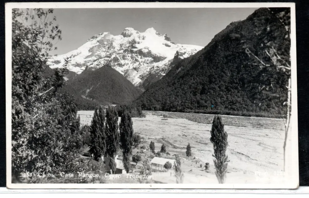 Vista del Tronador desde Casa Pangue (Chile).
