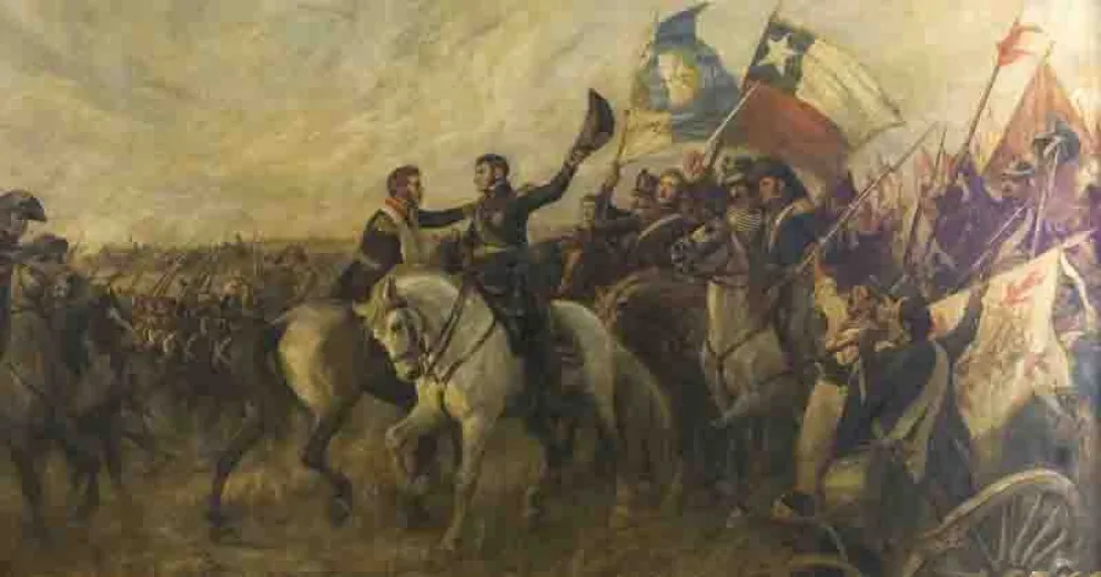 El óleo del pintor Pedro Subercaseaux Errázuriz.