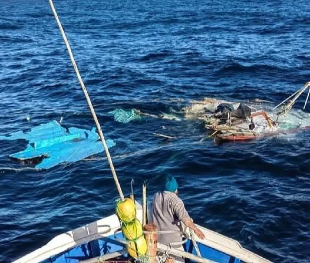 Encontraron la balsa salvavidas.