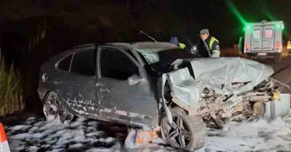 El accidente ocurrió a las 5 de esta madrugada.