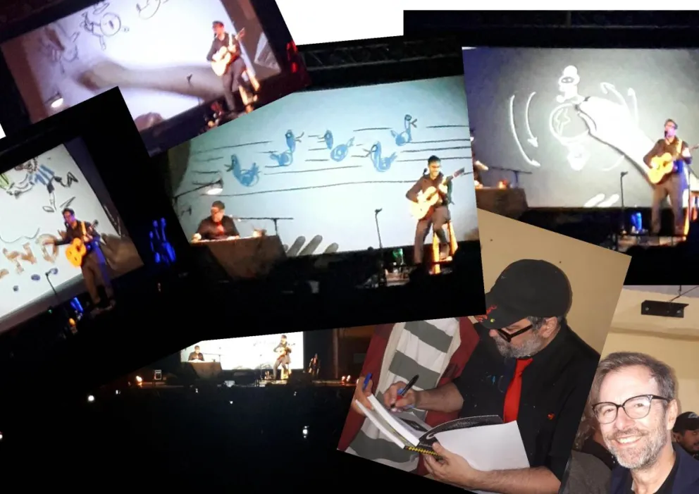 Liniers y Kevin Johansen, un collage indescriptible y bello.