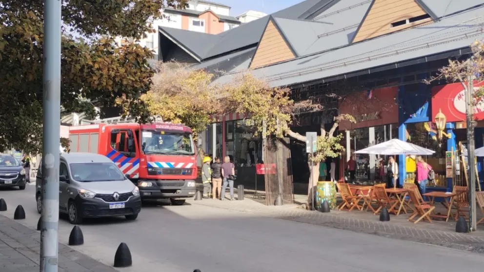 Los trabajos en plena calle Mitre.
