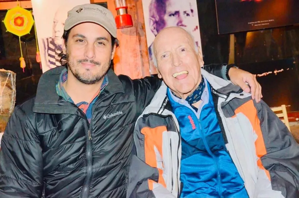 Ricardo González Corpancho, quien el sábado brindará una conferencia en Bariloche a beneficio de la Aldea Infantil - Escuela Cailen, junto al recordado Fabio Zerpa, quien falleció en 2019.