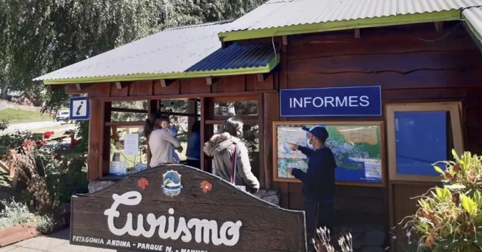 La oficina de Turismo de Villa La Angostura.