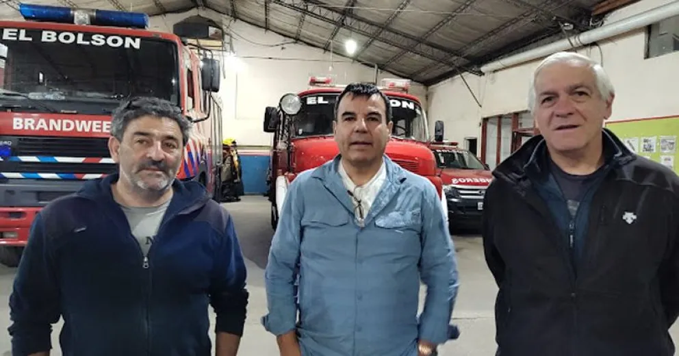 Integrantes de la Comisión Directiva de Bomberos Voluntarios Bariloche.
