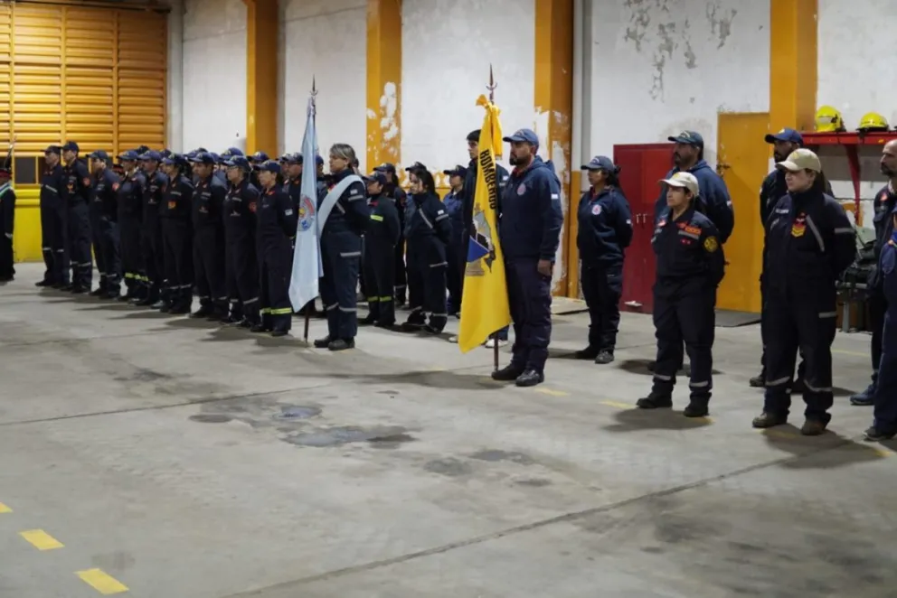 Imágenes durante el acto de hoy. (Fotos: Municipalidad de Bariloche)