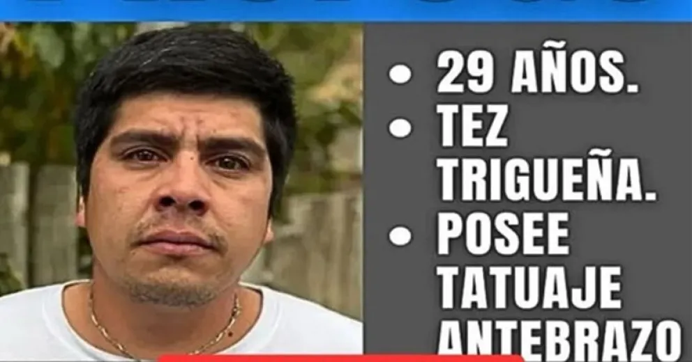 El hombre que está siendo buscado por estas horas.