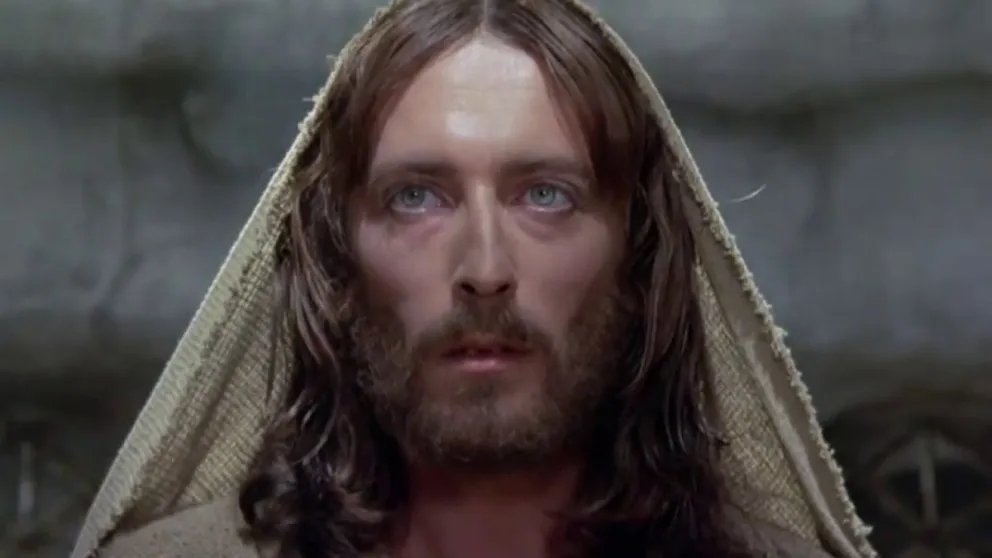 Robert Powell en "Jesús de Nazareth", de Franco Zeffirelli.