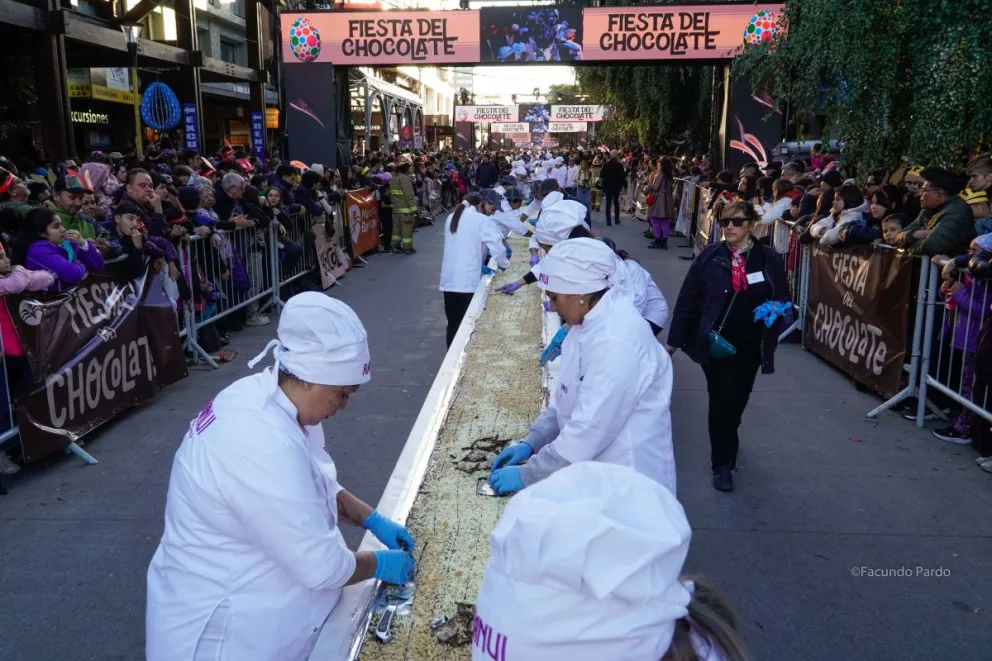 Se viene la barra de chocolate más larga del mundo, versión 2026. Foto: Facundo Pardo 