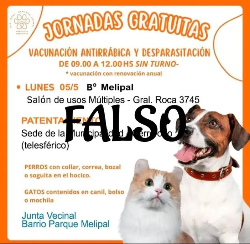 Cuidado con los mensajes que no se publican por las redes oficiales. 