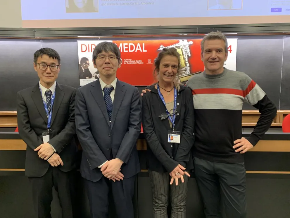 Marina Huerta y Horacio Casini, de Argentina, junto a Shinsei Ryu y Tadashi Takayanagi, de Japón.