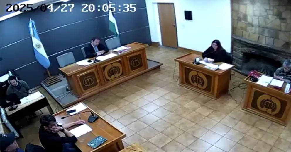 Captura de pantalla de la audiencia de ayer del chófer de Uber.