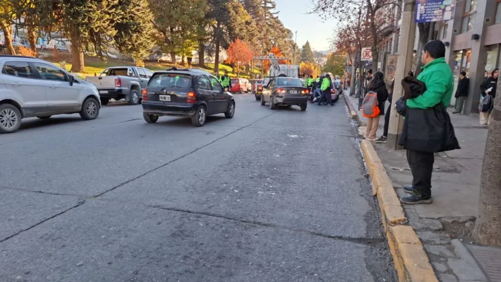 Congestión vehicular en Moreno. 