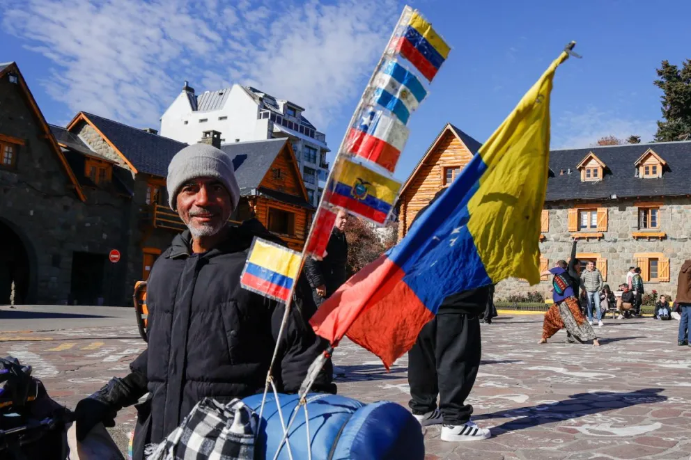 Con la mente en Venezuela y el cuerpo en el sur (fotos: Eugenia Neme).