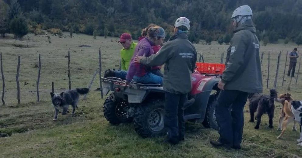 Fueron llevadas hasta el helicóptero. Foto de Infochucao.