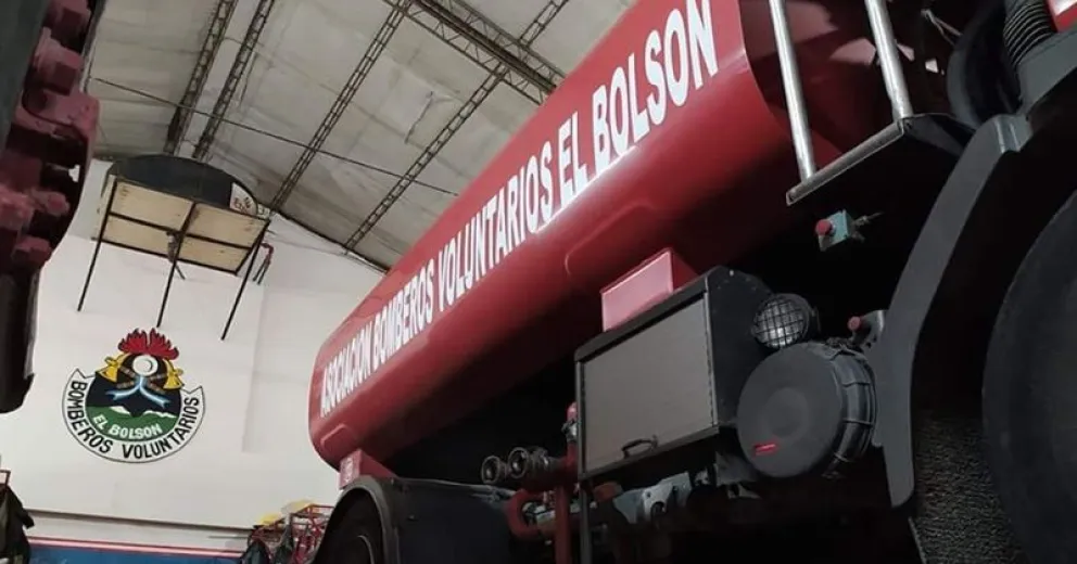 La bombero es integrantes del cuerpo activo del cuartel de El Bolsón. Foto: gentileza