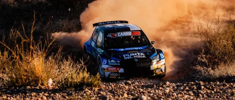 El Skoda del puntano se llevo la manzana edición 54. FOTO: Rally ARGENTINO