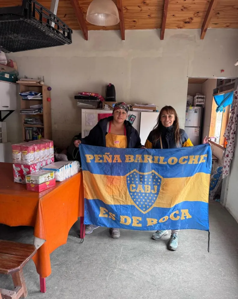 A través de las redes sociales “Peña Bariloche es de Boca” pueden ponerse en contacto con los integrantes de la organización. Foto: gentileza