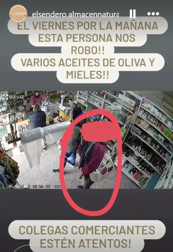  ¡Colegas comerciantes estén atentos!" publicaron en sus redes sociales. Foto: gentileza