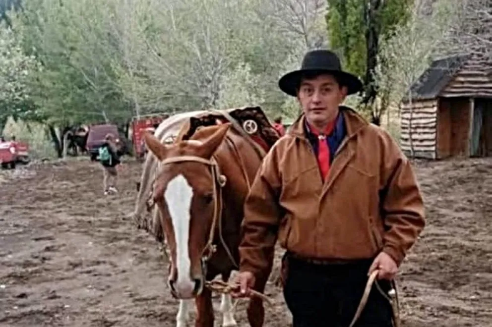 Una de las imágenes de Diego Sixto compartidas por la familia. 