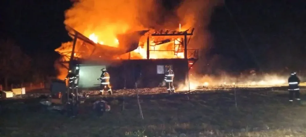 La impactante imagen del siniestro. 