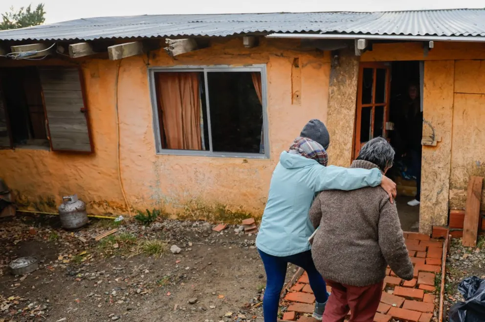 Imagen de fines de mayo, cuando estuvo a punto de concretarse el desalojo.