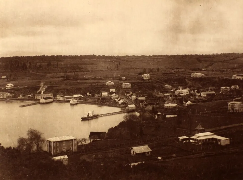 Puerto Varas entre 1915 y 1920. Fuente: Memoria Chilena.