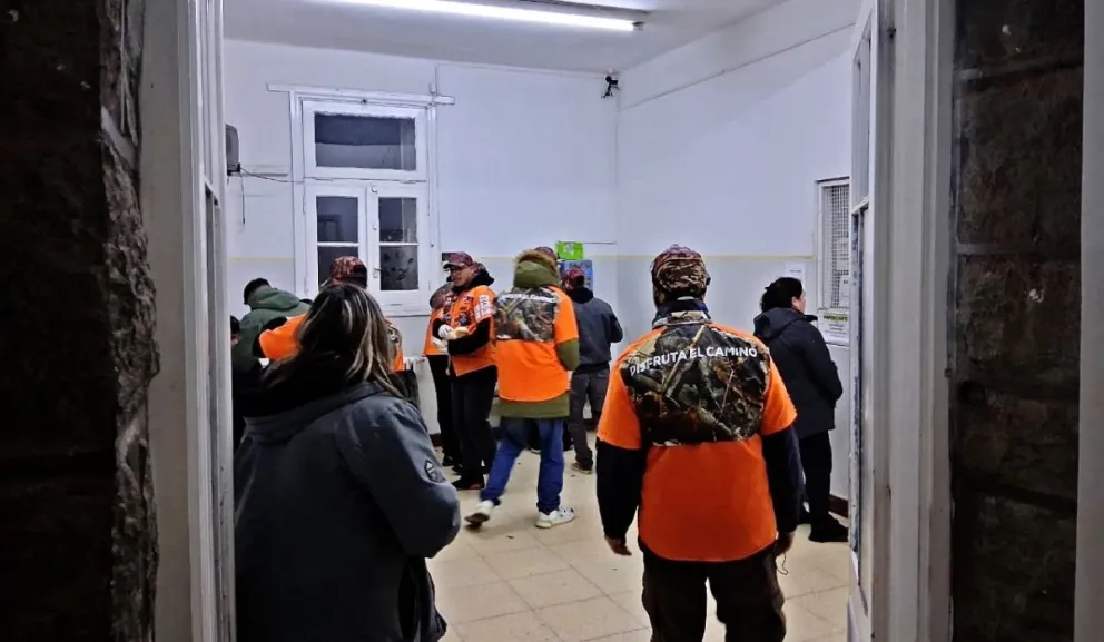 En uno de los recorridos por la guardia del Hospital Zonal. 