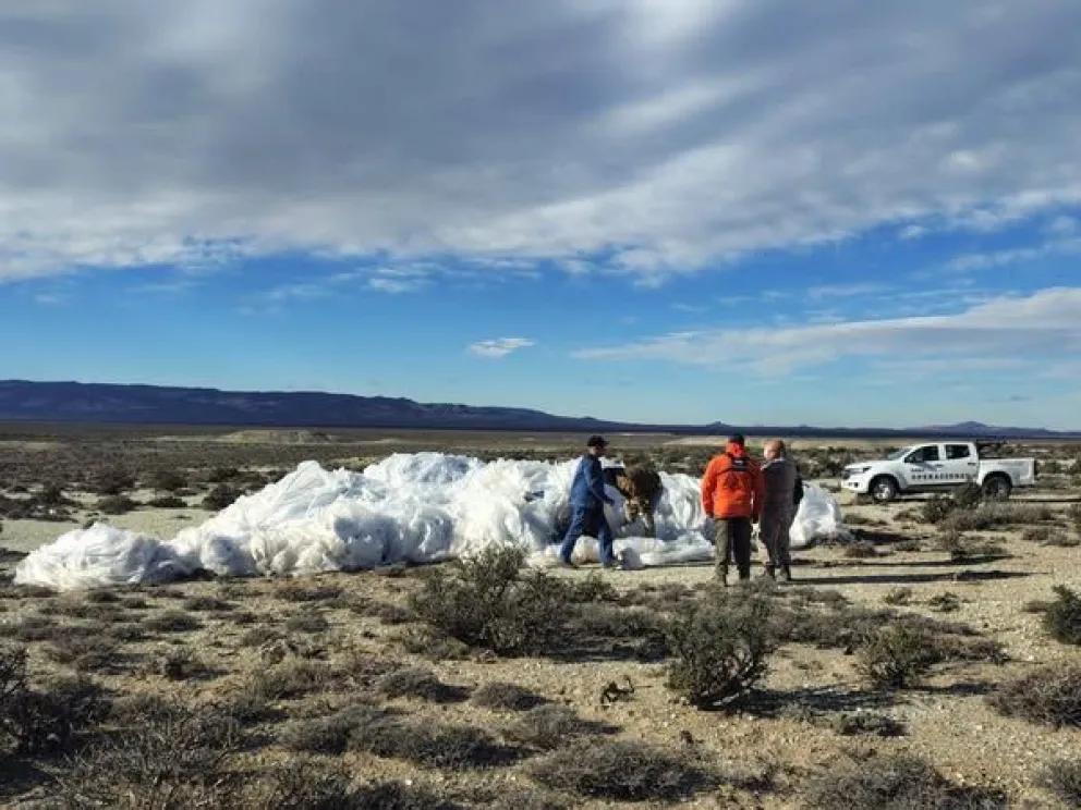 El terreno era accesible solo para camionetas 4x4.