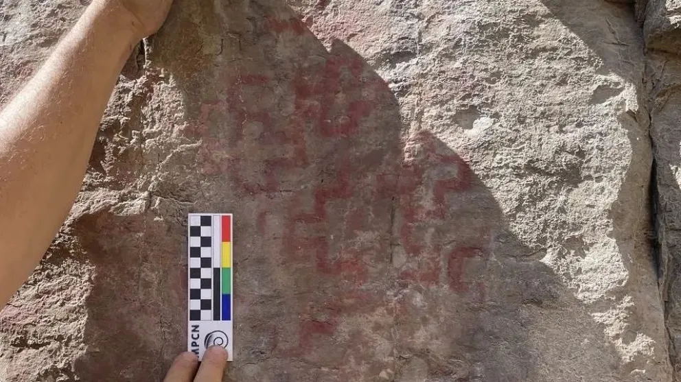 No había registro de las pinturas. Foto: gobierno de Río Negro. Foto:gentileza