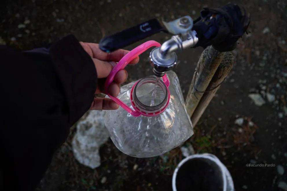 Con las bajas temperaturas, se congelaron cañerías en Bariloche (foto: Facundo Pardo) 